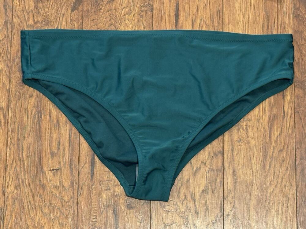 Kona Sol Plus Size High Coverage Hipster Bikini Bottom Green - Women's 20/22W